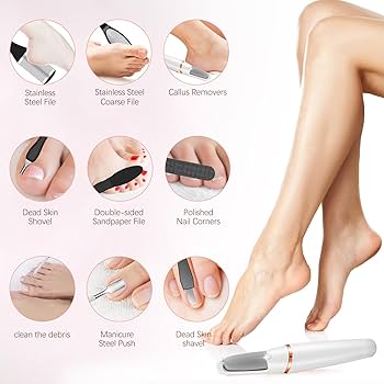 Rechargeable Electric Callus Remover – FREE Extra Roller + USB Charging Wire Included