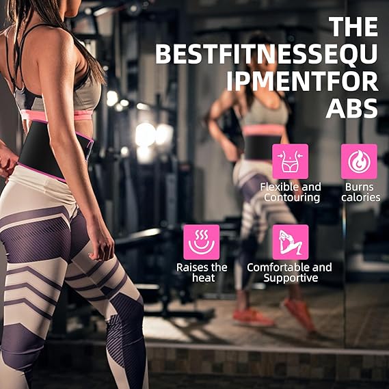 ( Imported Stuffed ) Full Size  Instant Sweat Pro Waist Belt For Men & Women. Universal Adjustabl Size