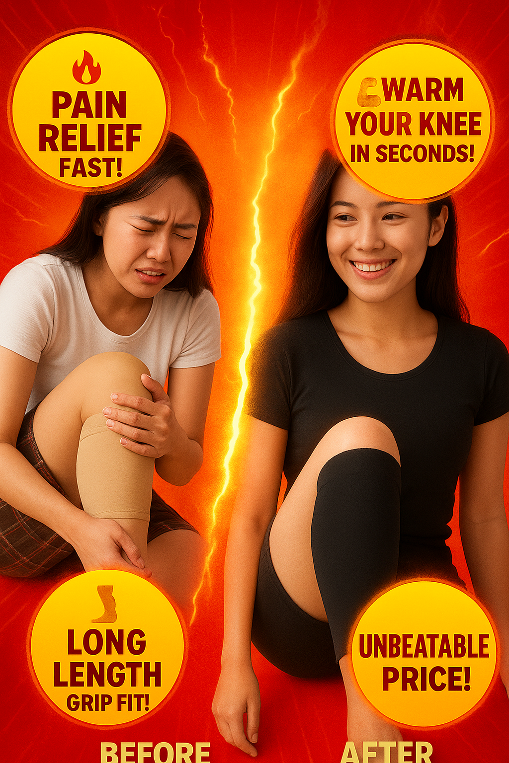 HeatGuard™ Knee Warmers – Stay Warm, Relieve Pain & Move Freely This Winter