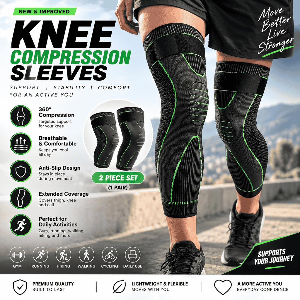 KneeFlex™ Pro Compression Support – 2-Piece Set