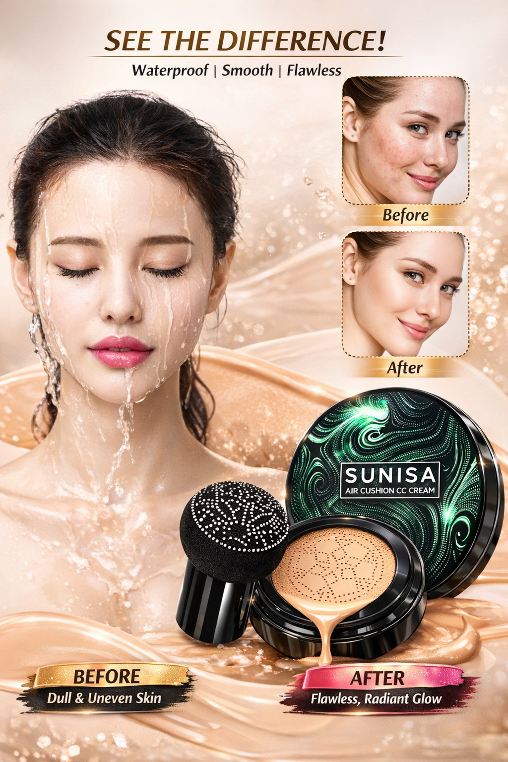 Original SUNISA Mushroom Head Foundation – International Beauty Edition