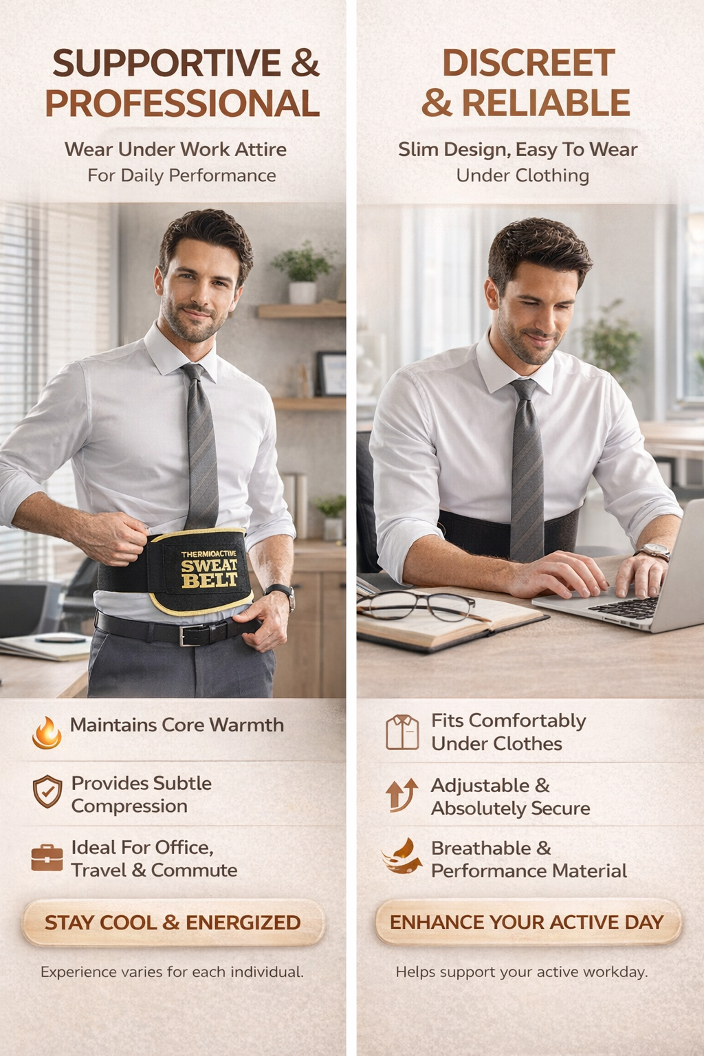 ( Imported Stuffed ) Full Size  Instant Sweat Pro Waist Belt For Men & Women. Universal Adjustabl Size